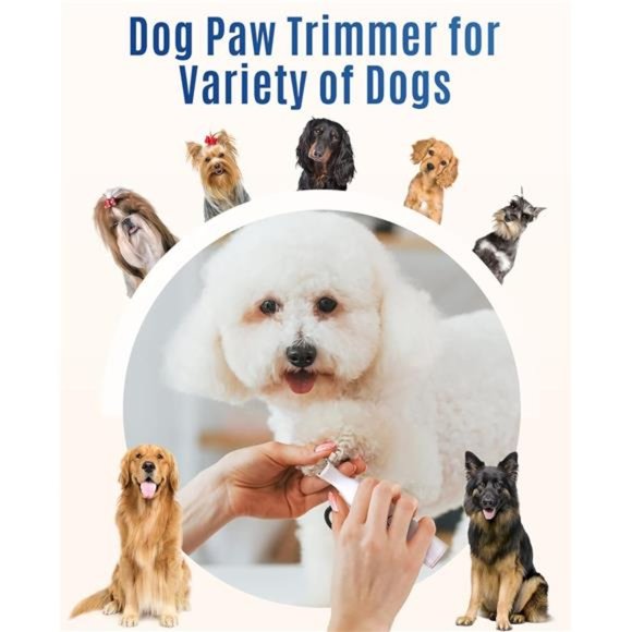 Dog Clippers with Double Blades,Cordless Small PetHair Grooming Trimmer,LowNoise - Picture 2 of 6